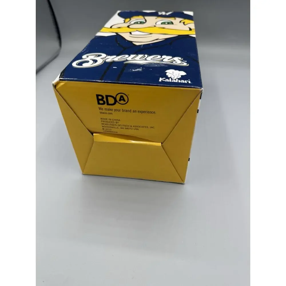 2010 Bernie Brewer Kalahari Splash Zone Bobblehead Brewers SGA Box Ticket